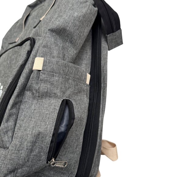 Kaiser Permanente Gray Backpack Diaper Bag W/ Changing Compartment & Pockets - Picture 6 of 13